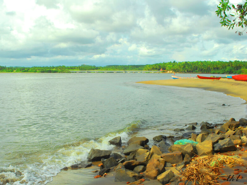 River Mouth with Boats