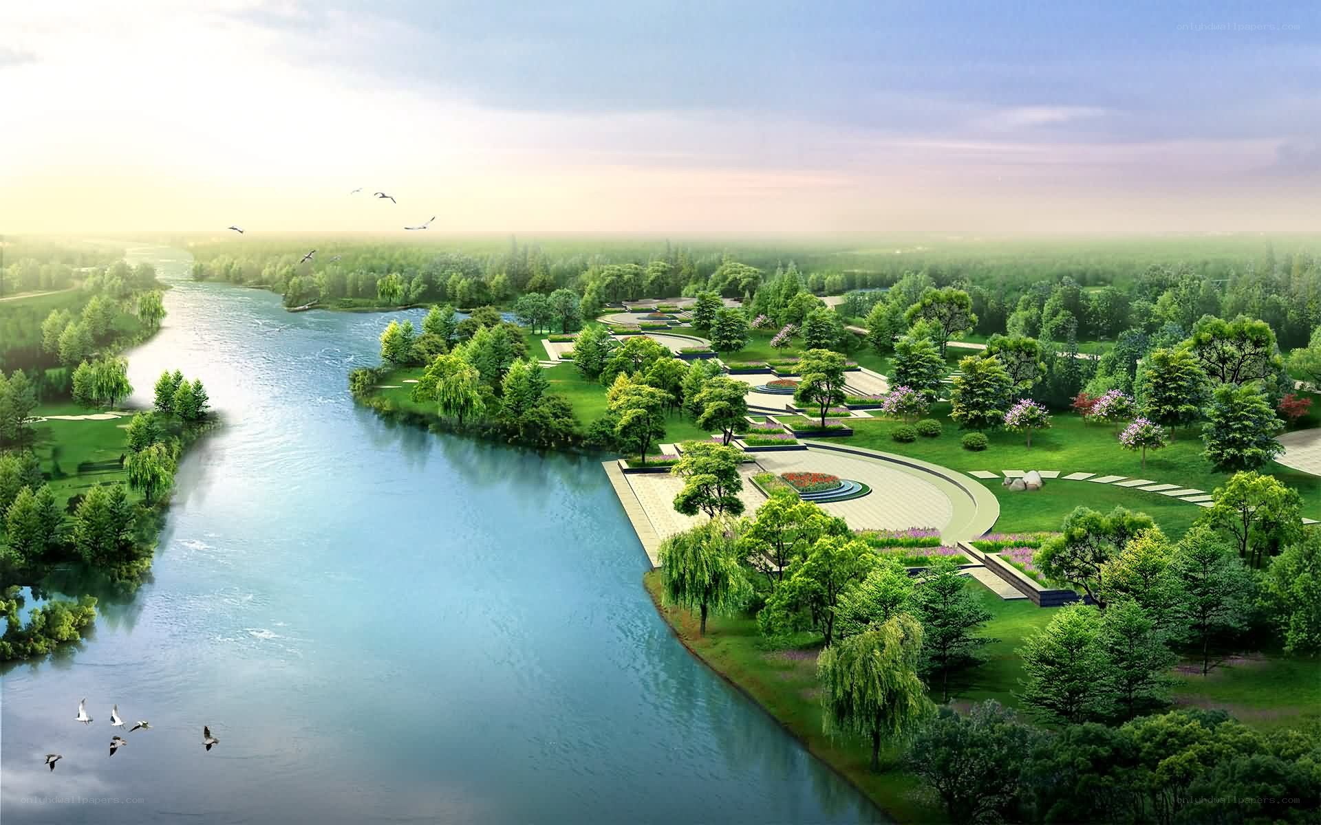 River park landscape design