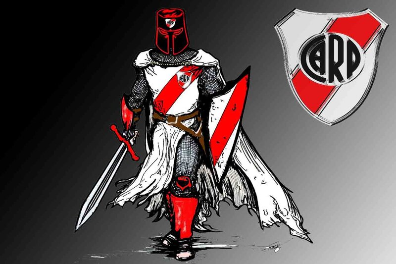 River Plate knight artwork