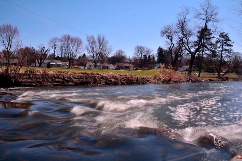 River Rapids and Houses
