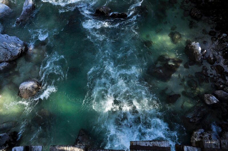River Rapids from Above