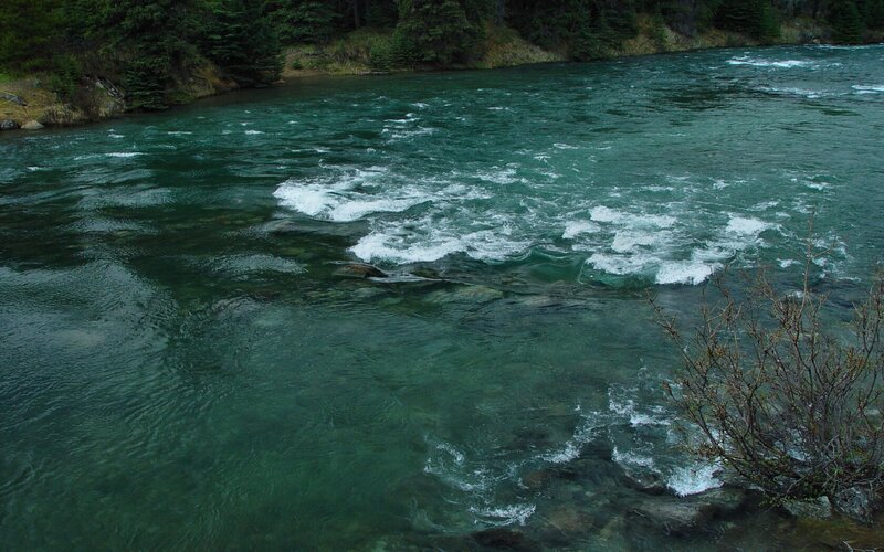 River Rapids — Green, Calm