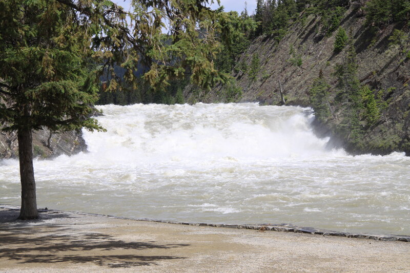 River Rapids in Canyon — Green