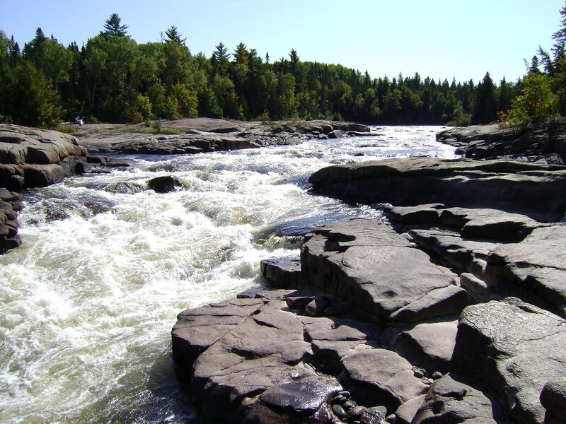 River Rapids over Rocks — Green, Dynamic