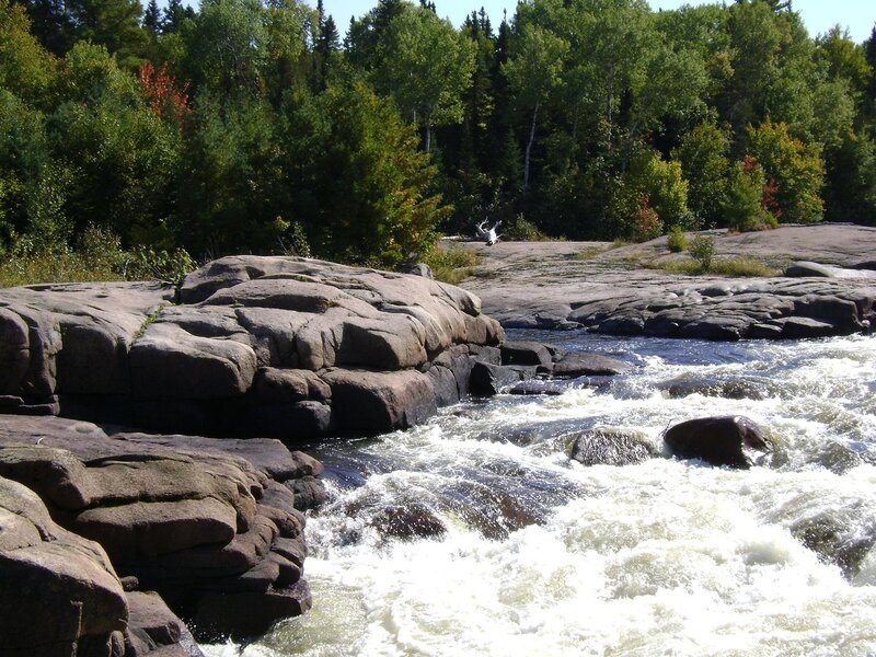 River Rapids over Rocks — Green