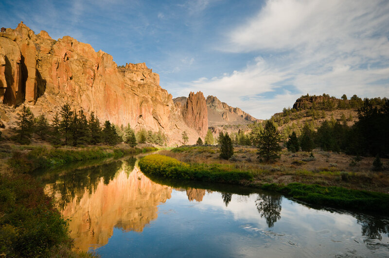 River Reflecting Cliffs