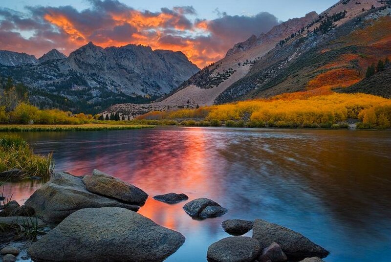River Reflecting Sunset
