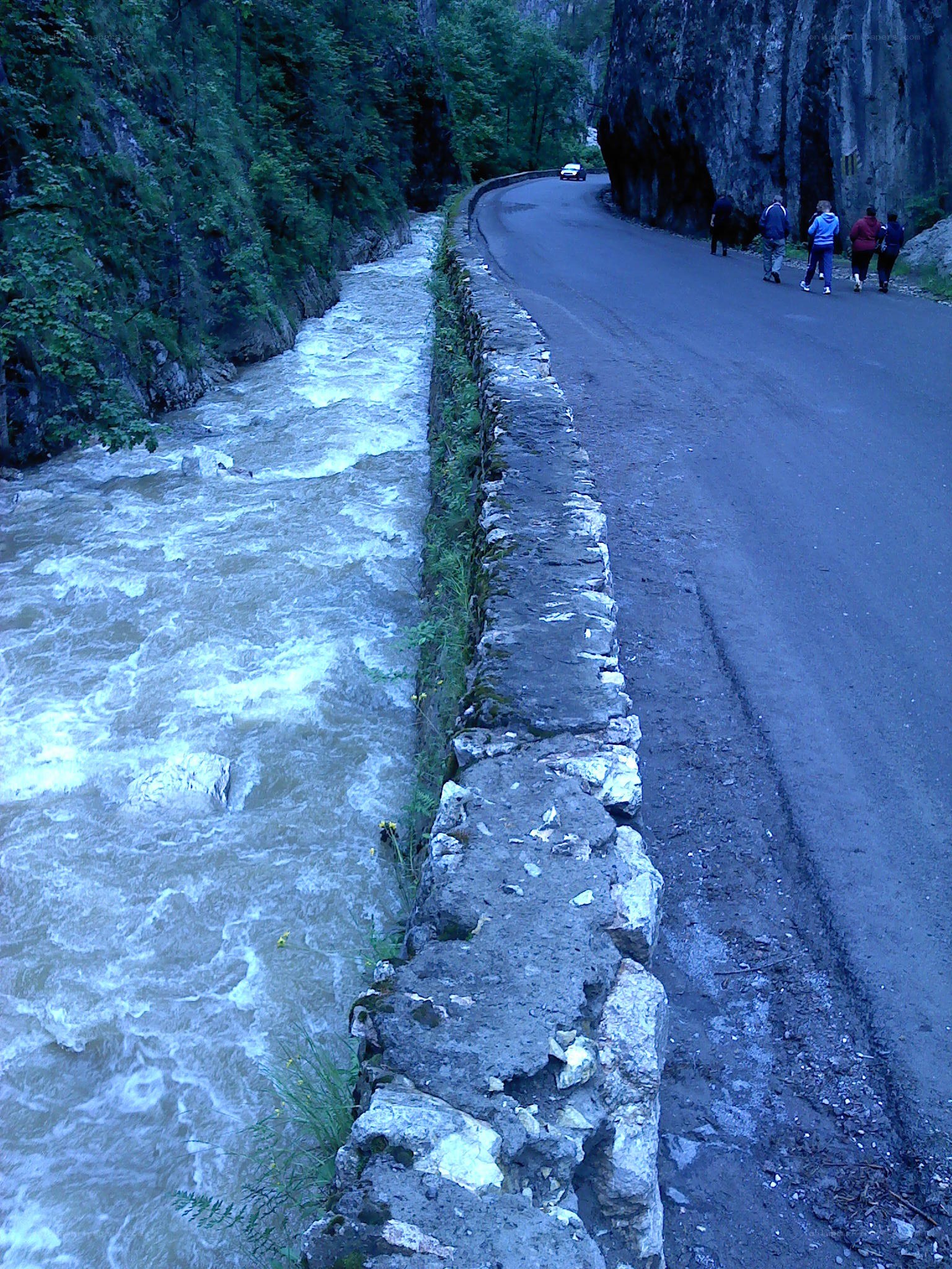 River road in a canyon