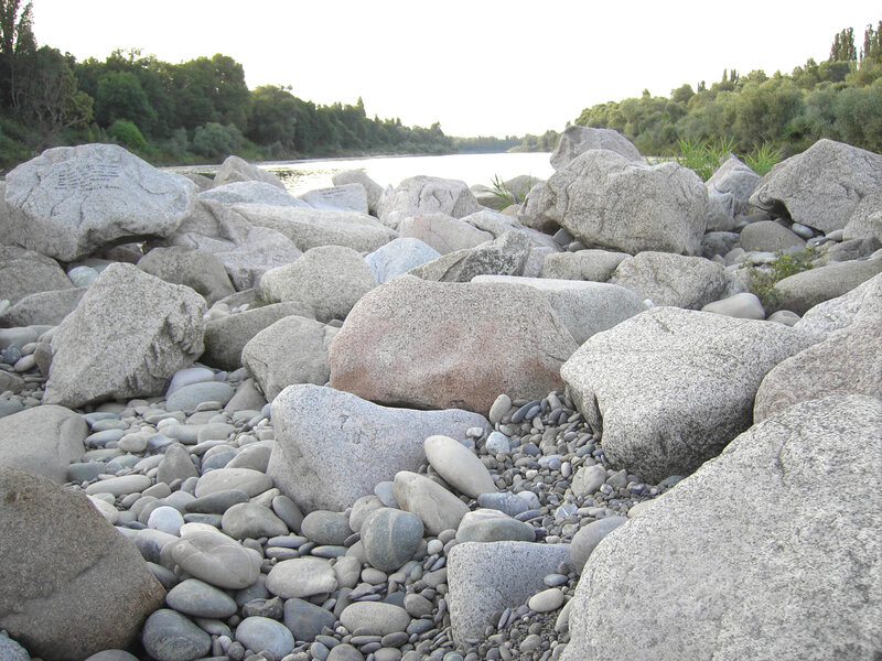 River rocks and pebbles
