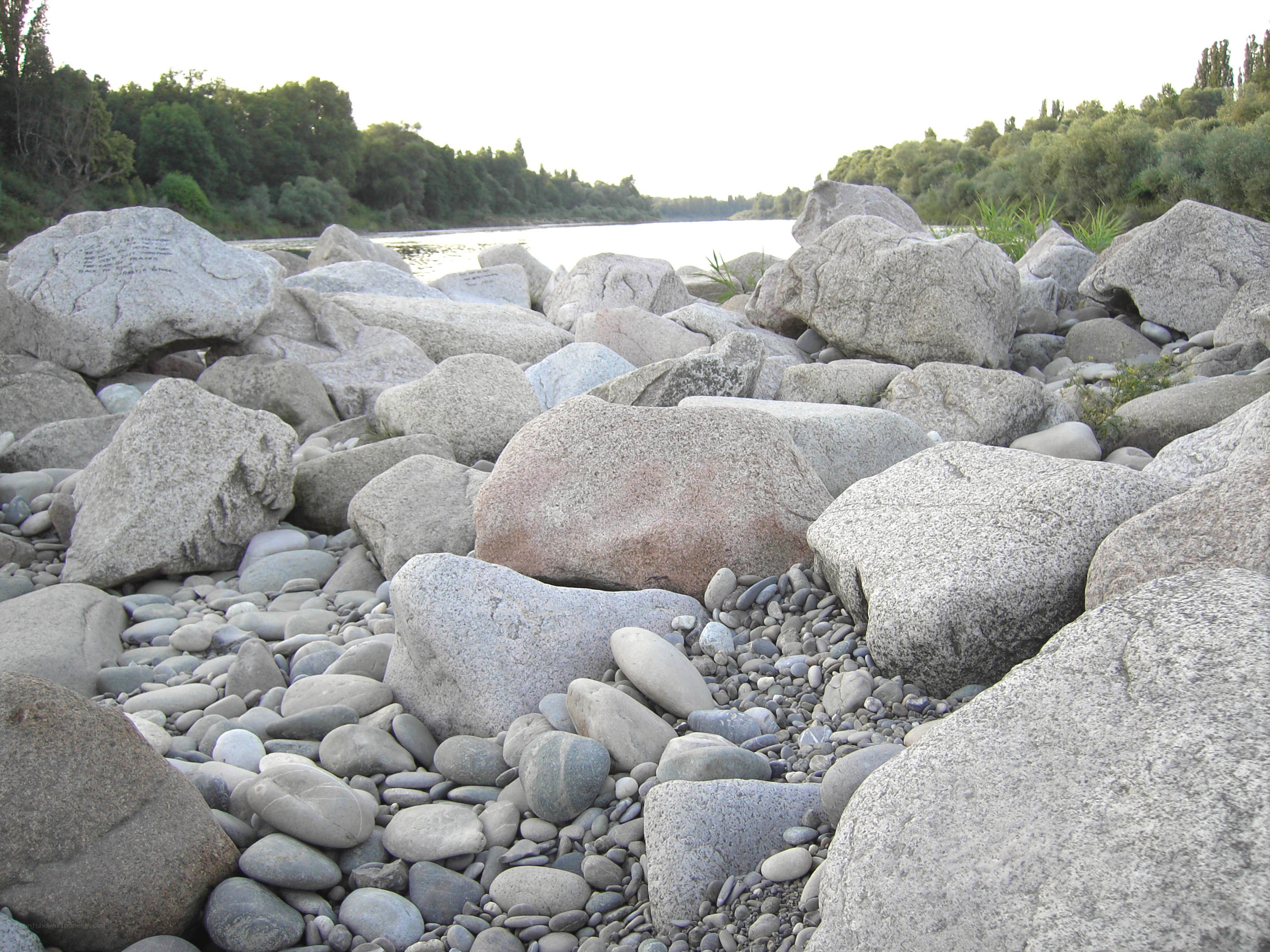 River rocks and pebbles