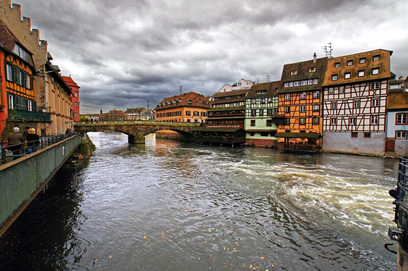 River scene in Strasbourg, France