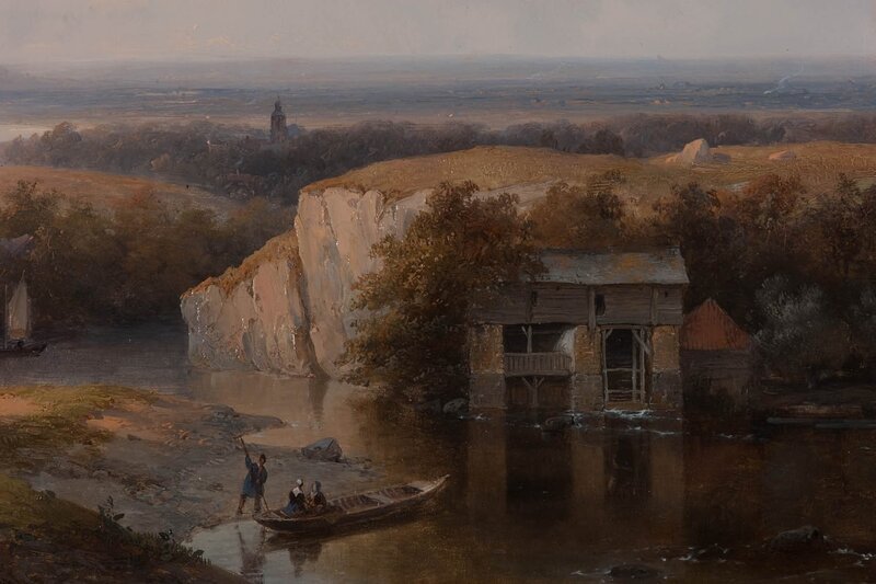 River Scene with Boat