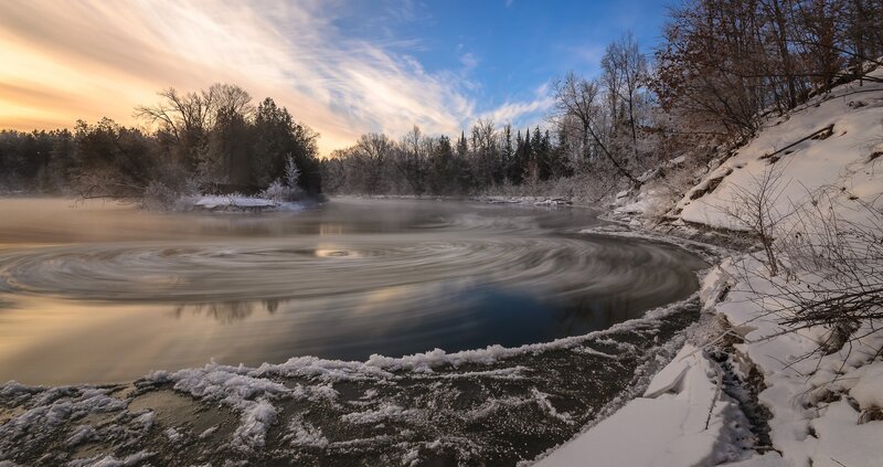 River Swirl in Winter