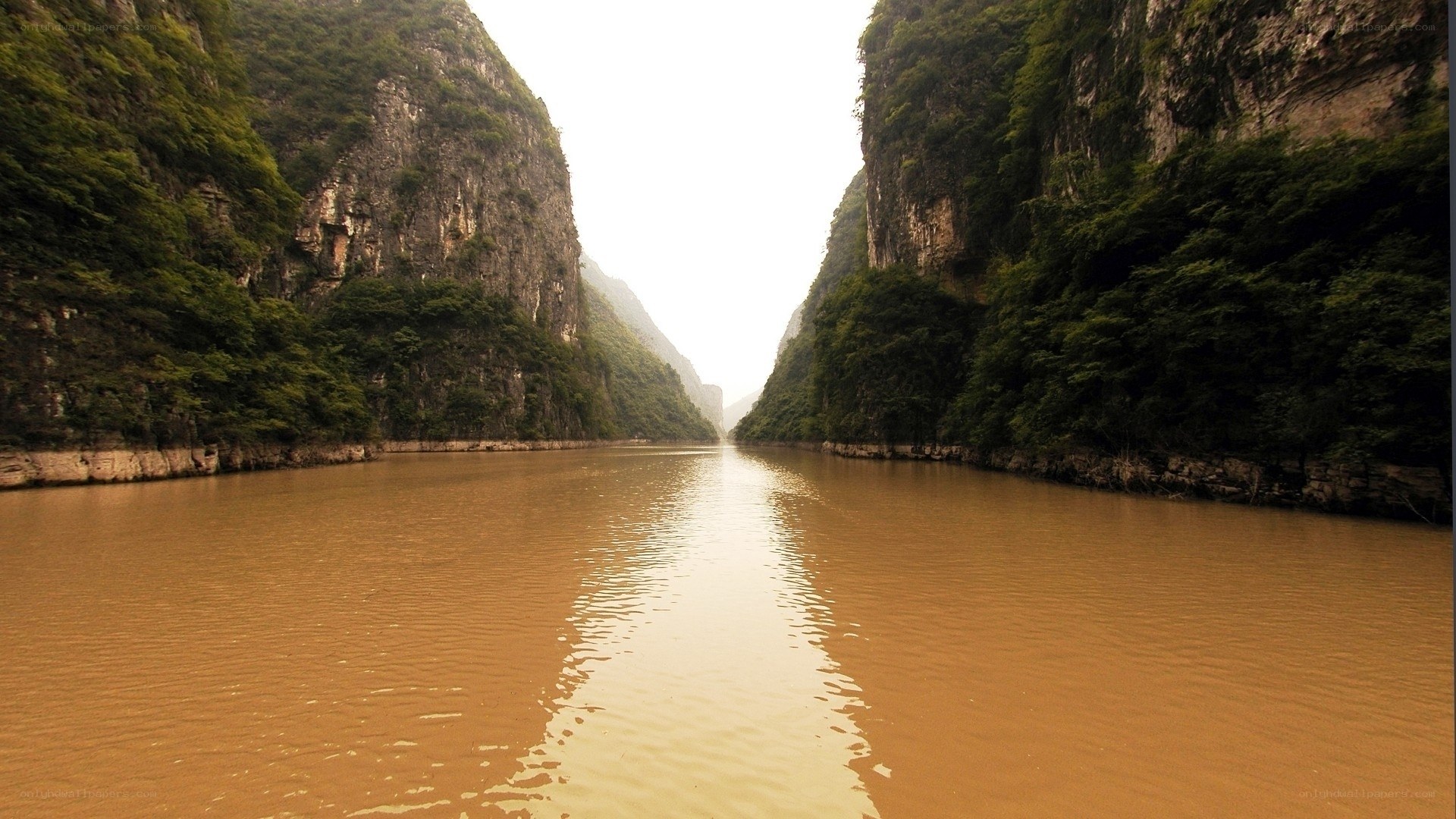 River through a narrow canyon