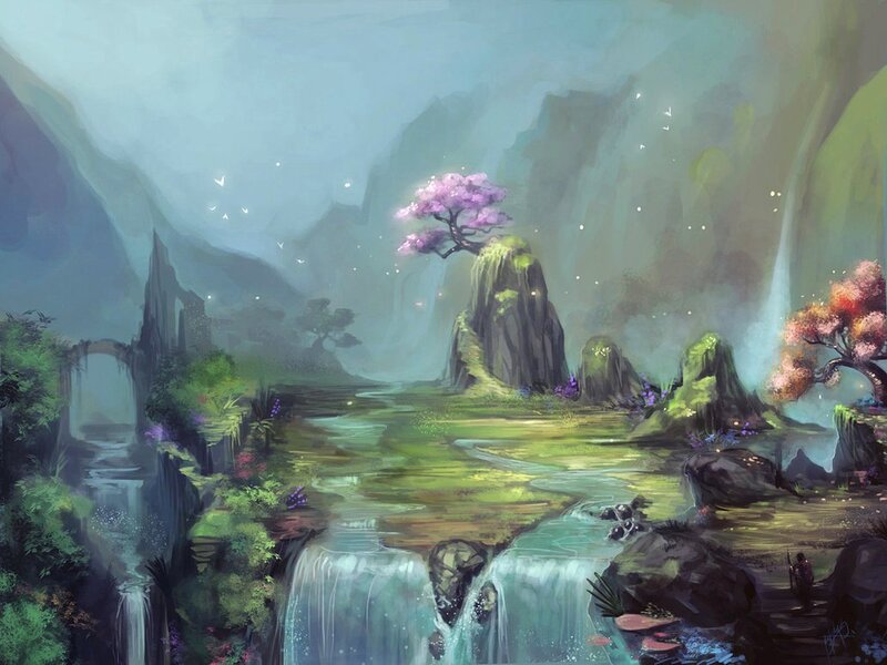 River Through a Valley