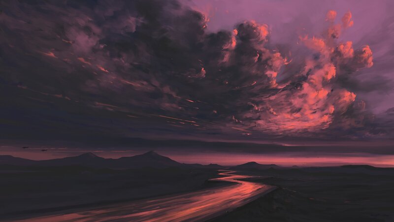 River Through Desert Landscape