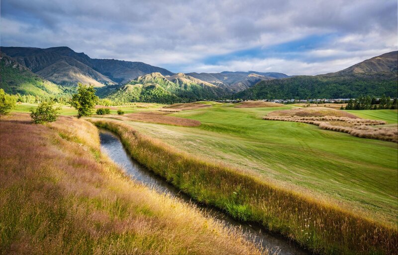 River Through Green Valley — Serene