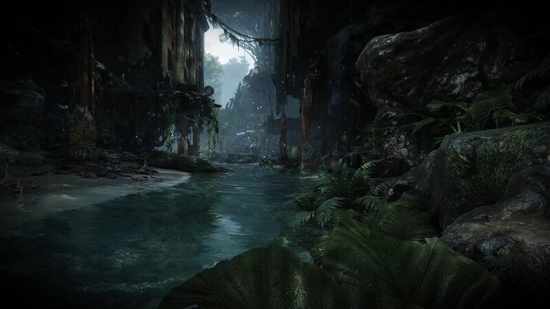 River Through Jungle Ruins