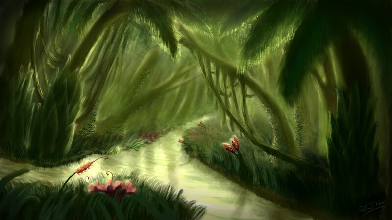 River Through Jungle