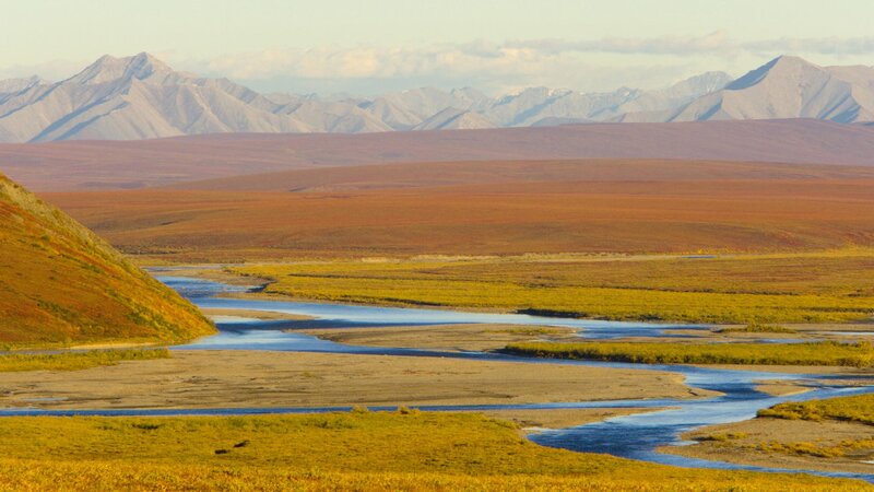 River through mountain valley