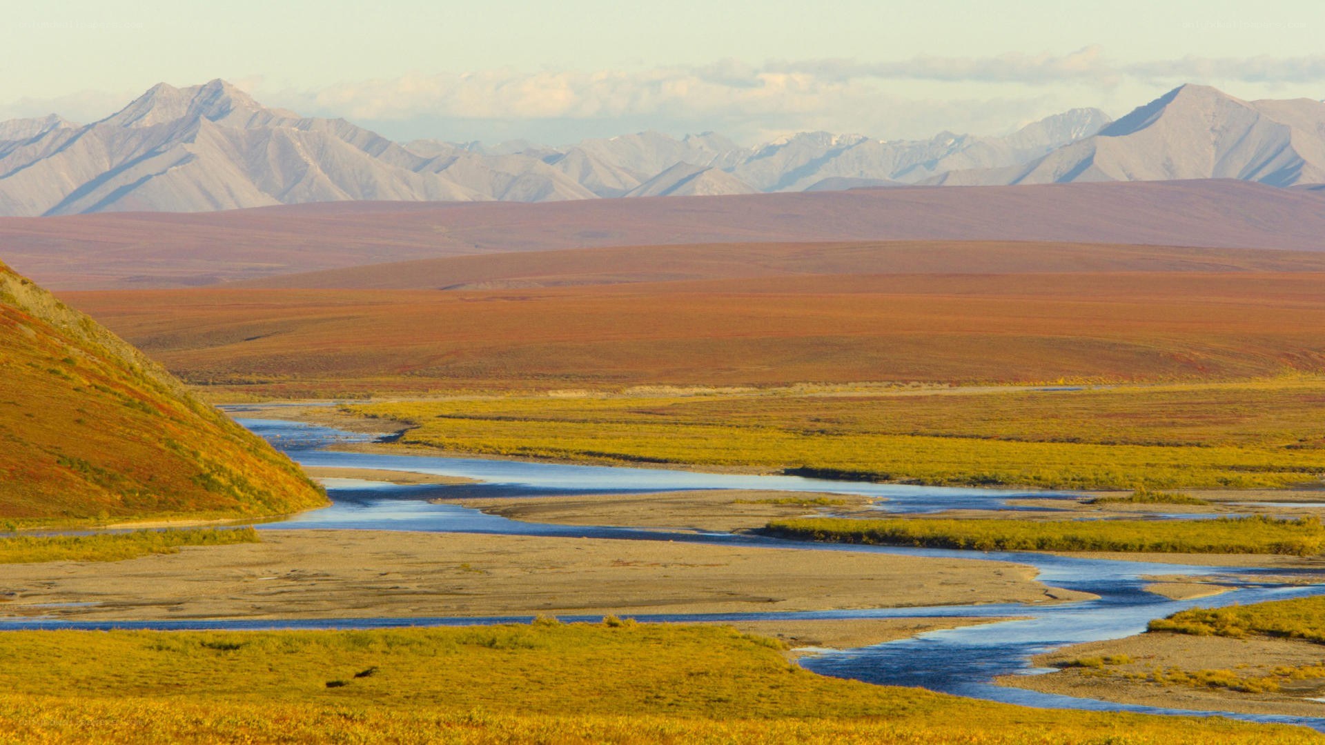River through mountain valley