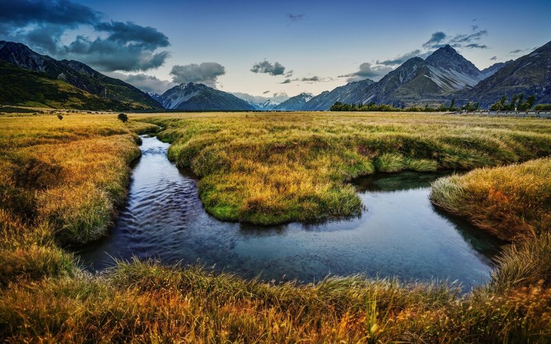 River through mountain valley