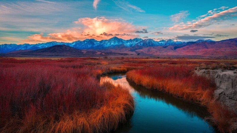 River Through Red Marsh