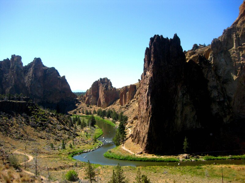 River Through Rock Formations — Blue