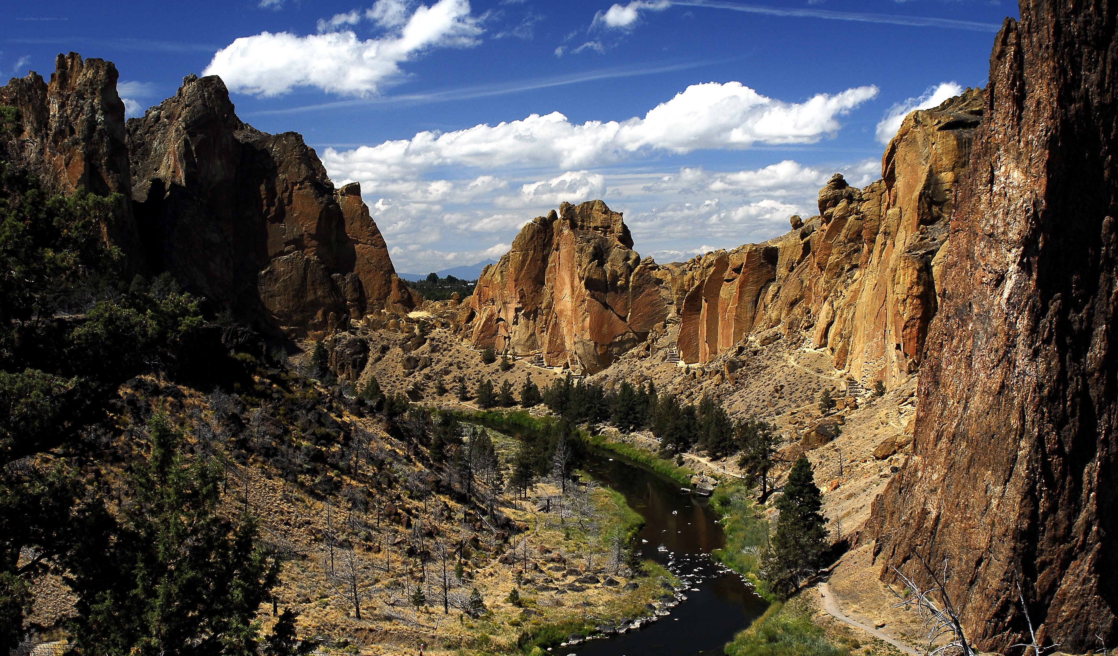 River through rocky canyon