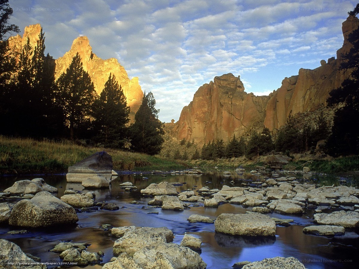 River through rocky canyon