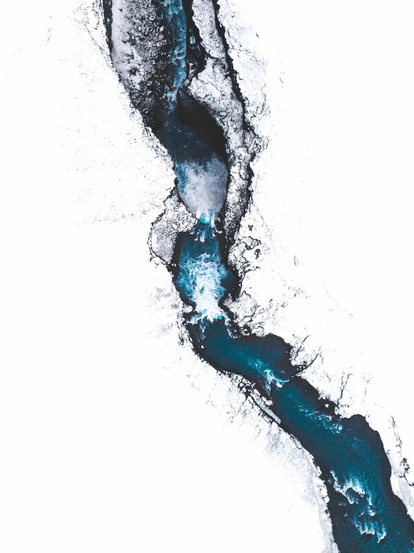 River Through Snow