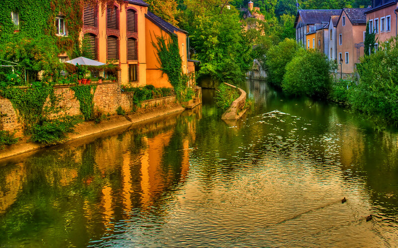 River Through Town