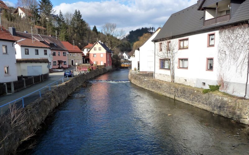 River Through Village
