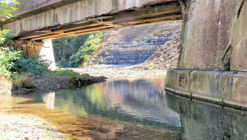River under Bridge — Green