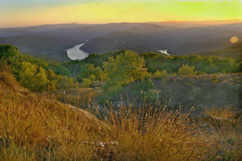 River valley at sunset