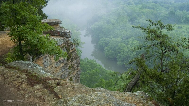 River Valley from Cliff — Green