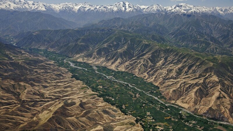 River Valley in Mountains