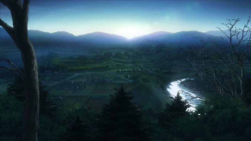 River Valley Landscape — Blue, Serene, Sunrise