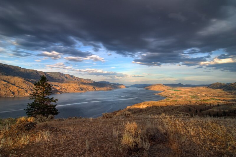 River Valley Landscape — Brown