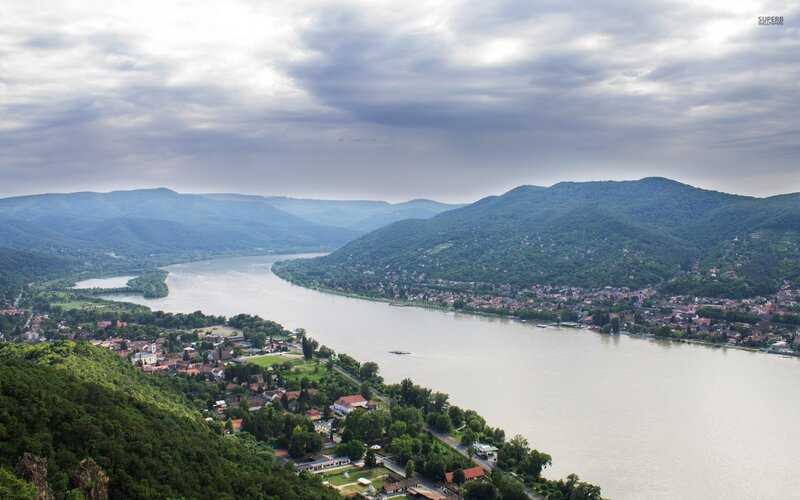 River Valley Landscape — Green, Overcast, Afternoon