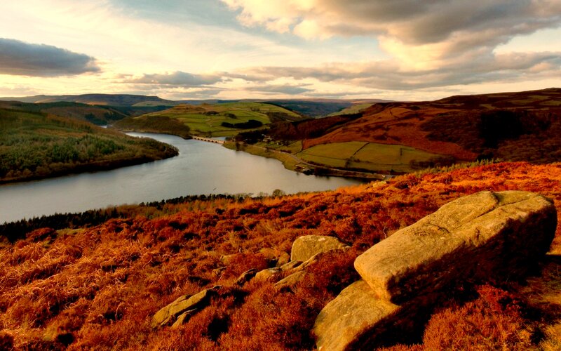 River Valley Landscape — Orange