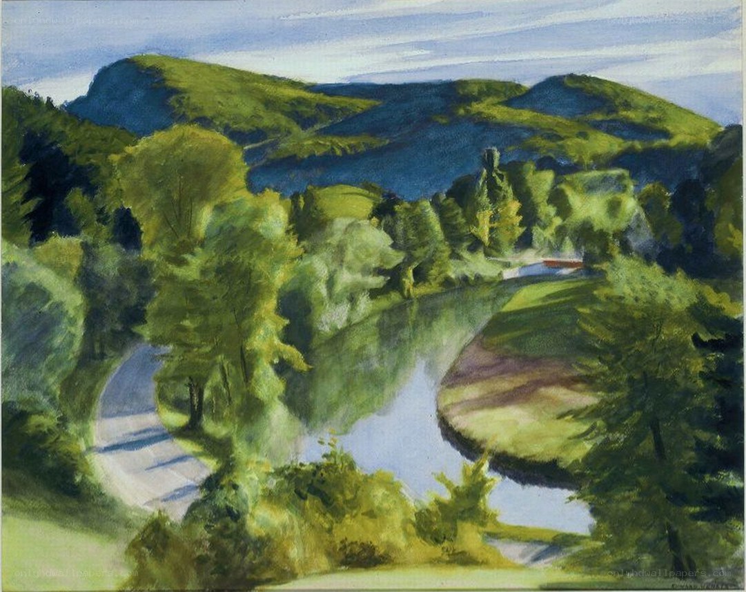 River Valley Landscape Painting