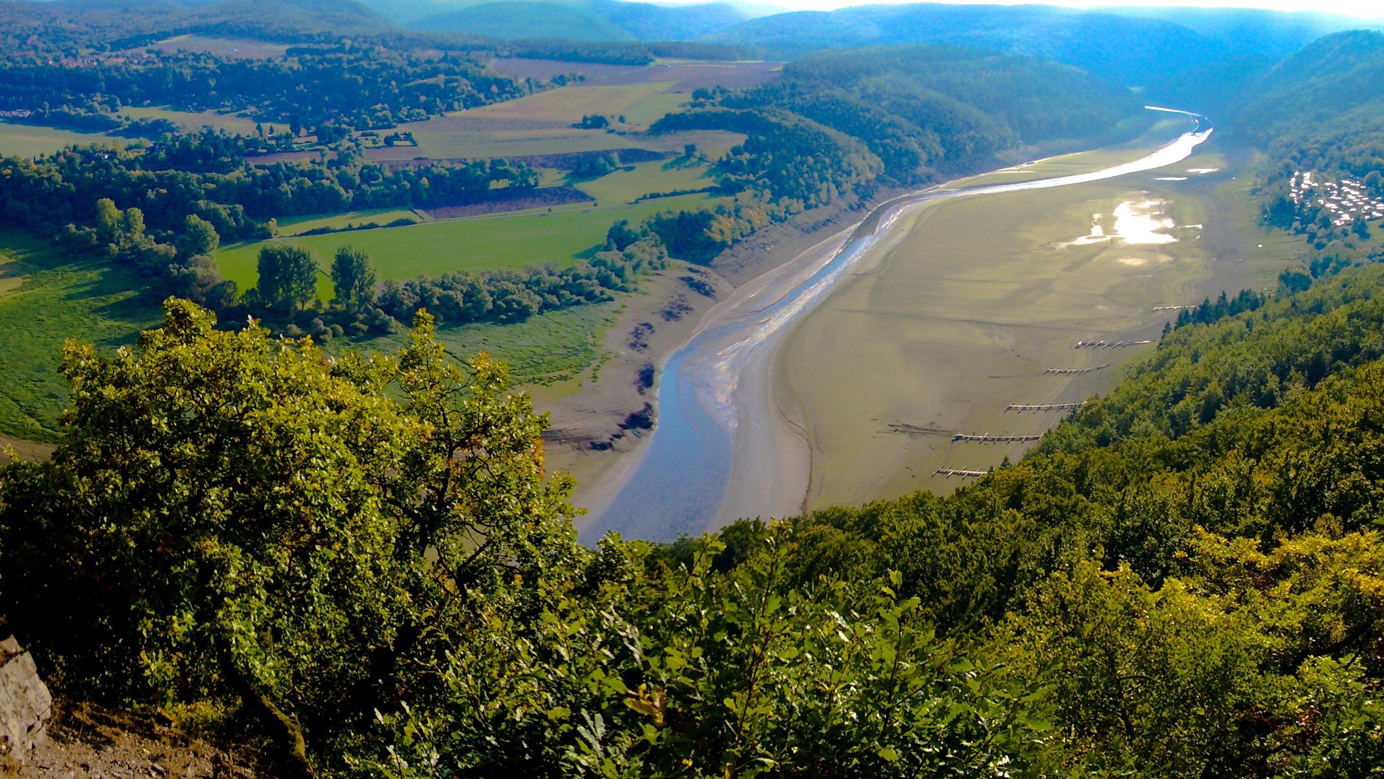 River valley landscape view