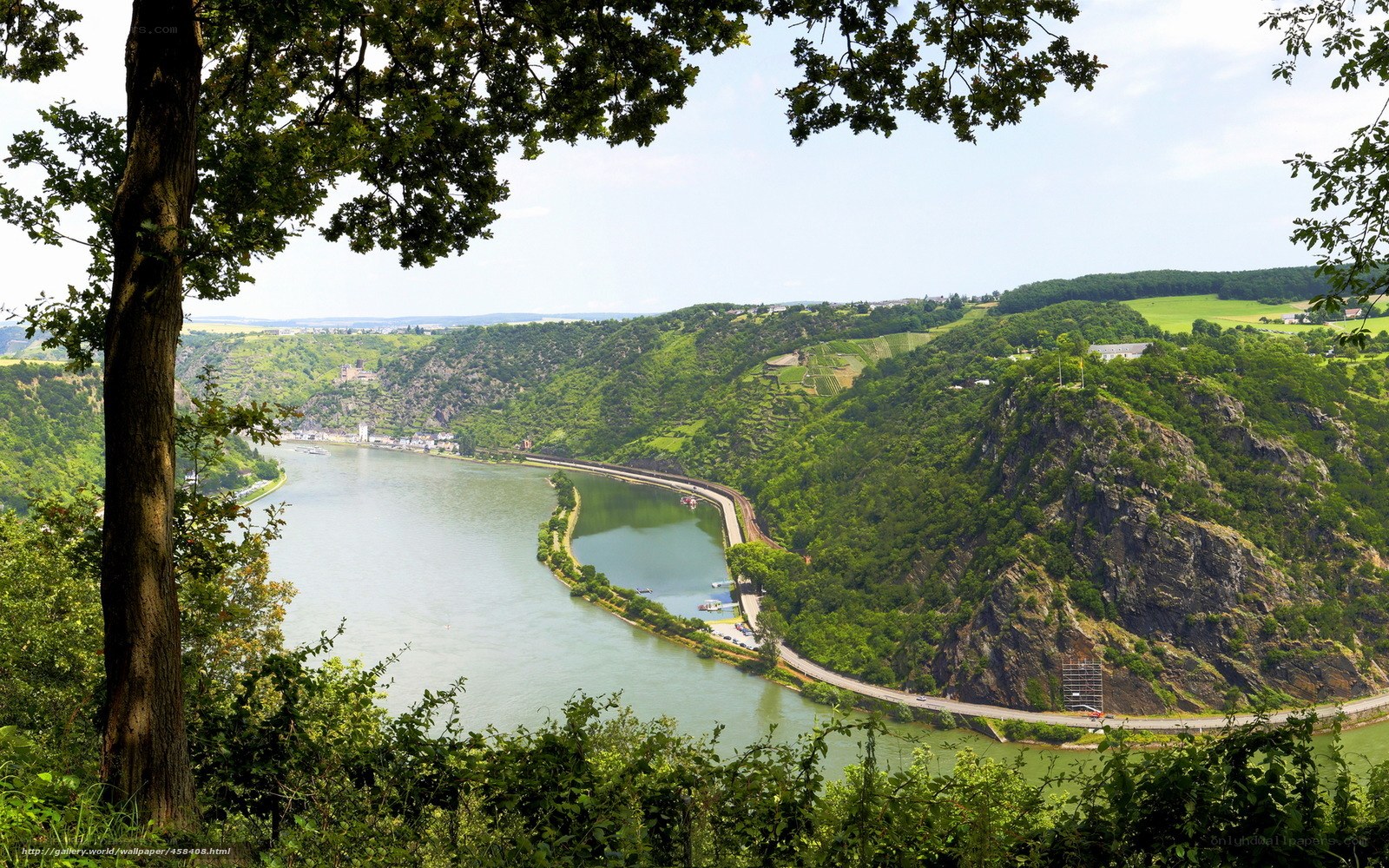 river valley landscape view