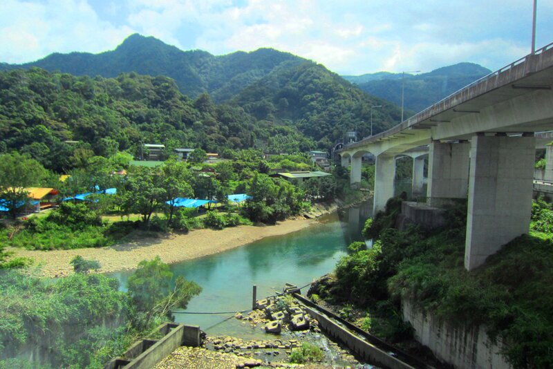 River Valley with Bridge — Green, Serene