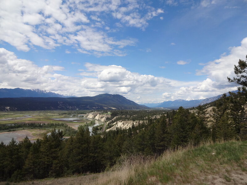 River Valley with Mountains — Blue, Serene, Afternoon