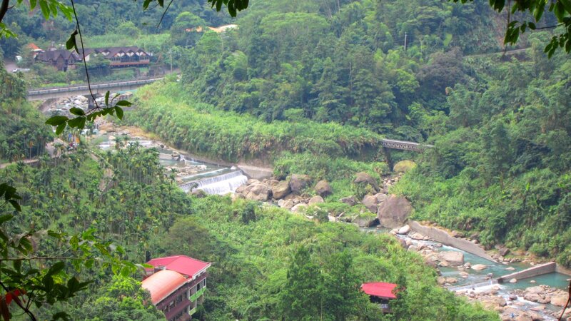 River Valley with Waterfalls