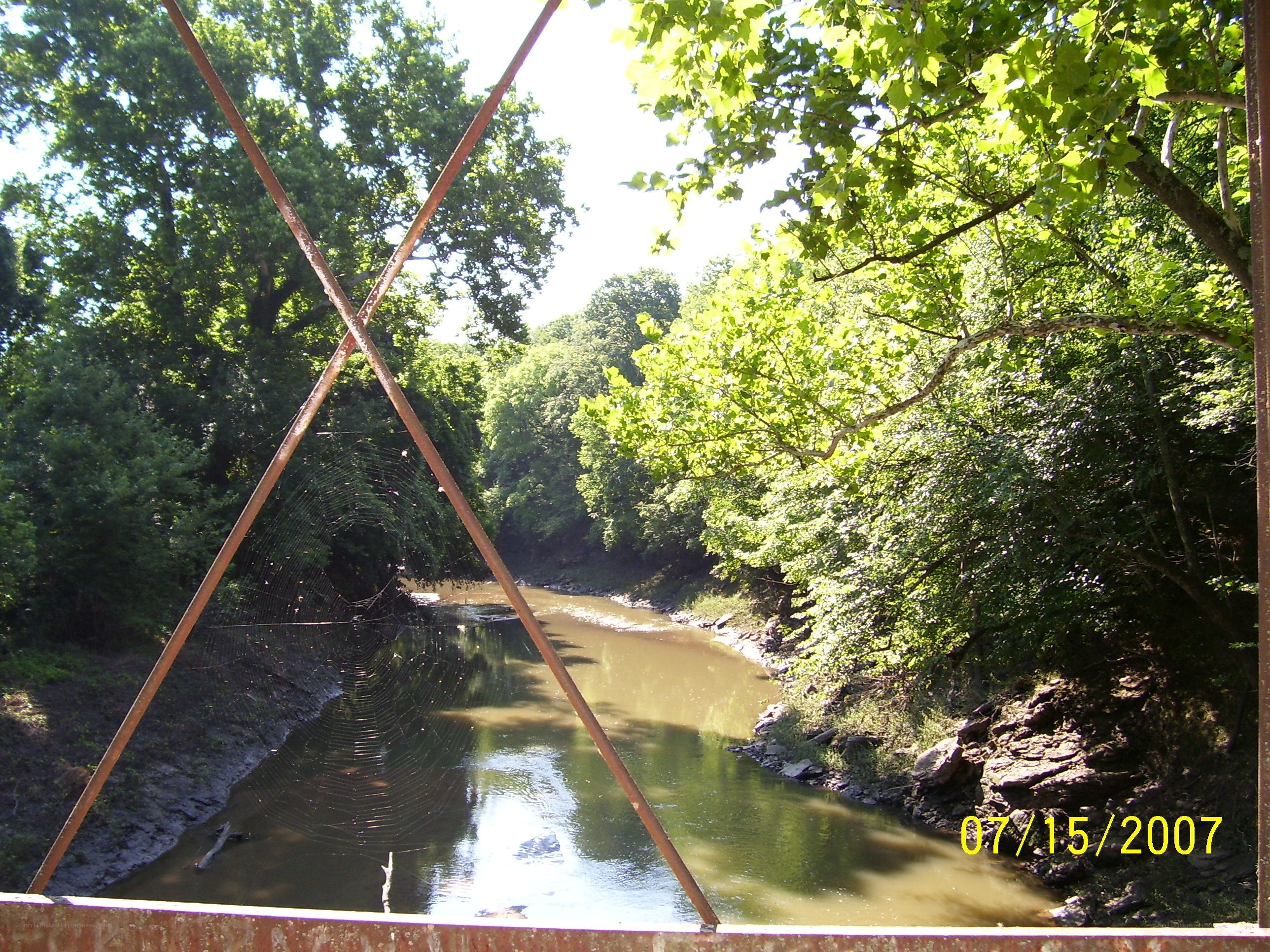 River view from a bridge