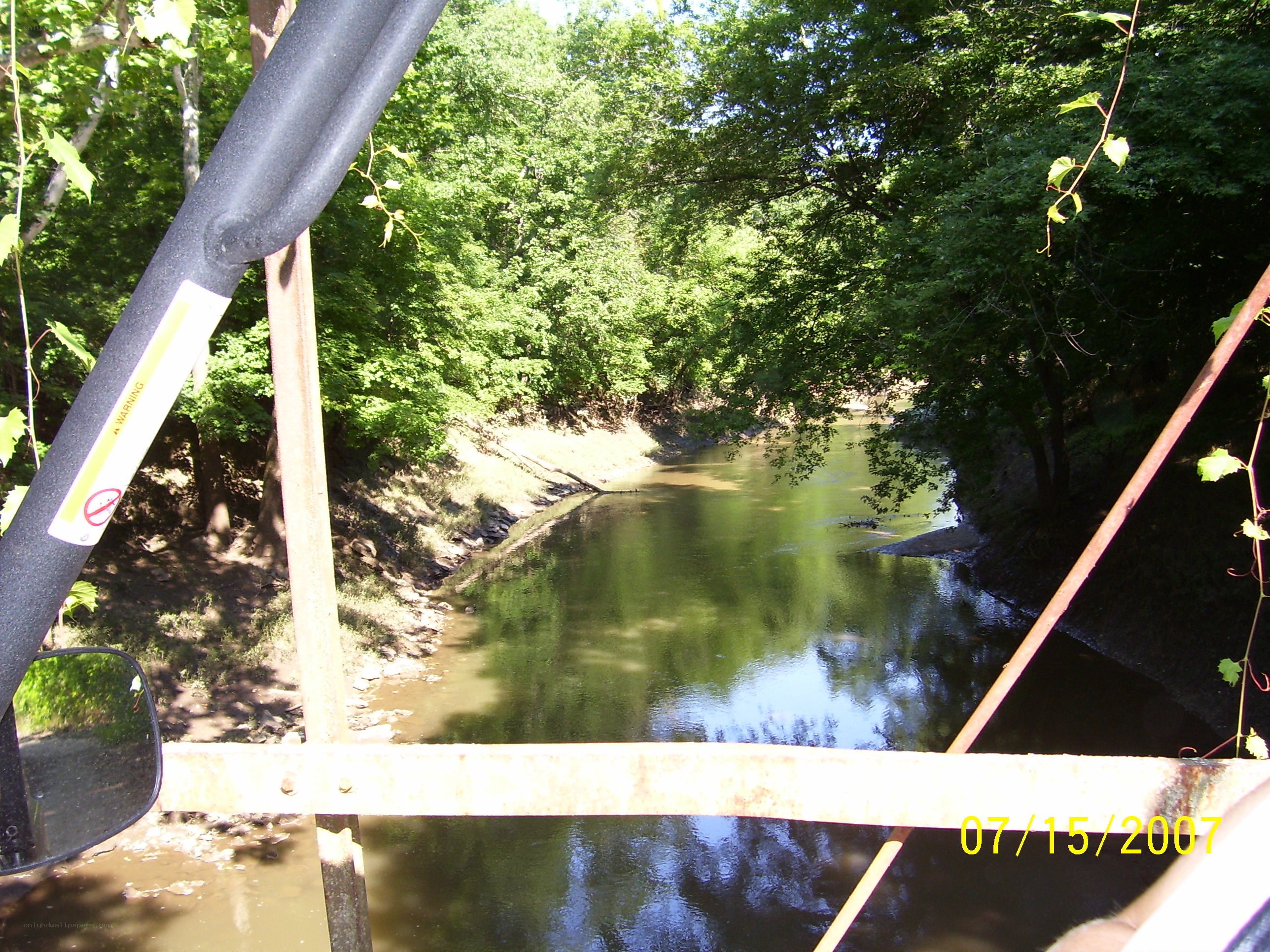 River view from a vehicle