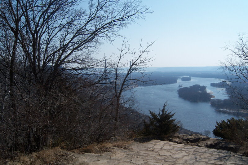 river view from hillside